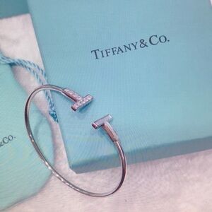 Tiffany & Co Silver T Wire Bracelet